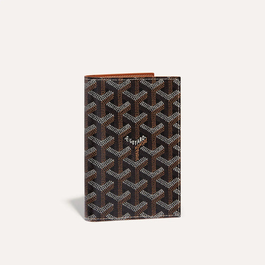 Grenelle Passport Cover Black & Tan