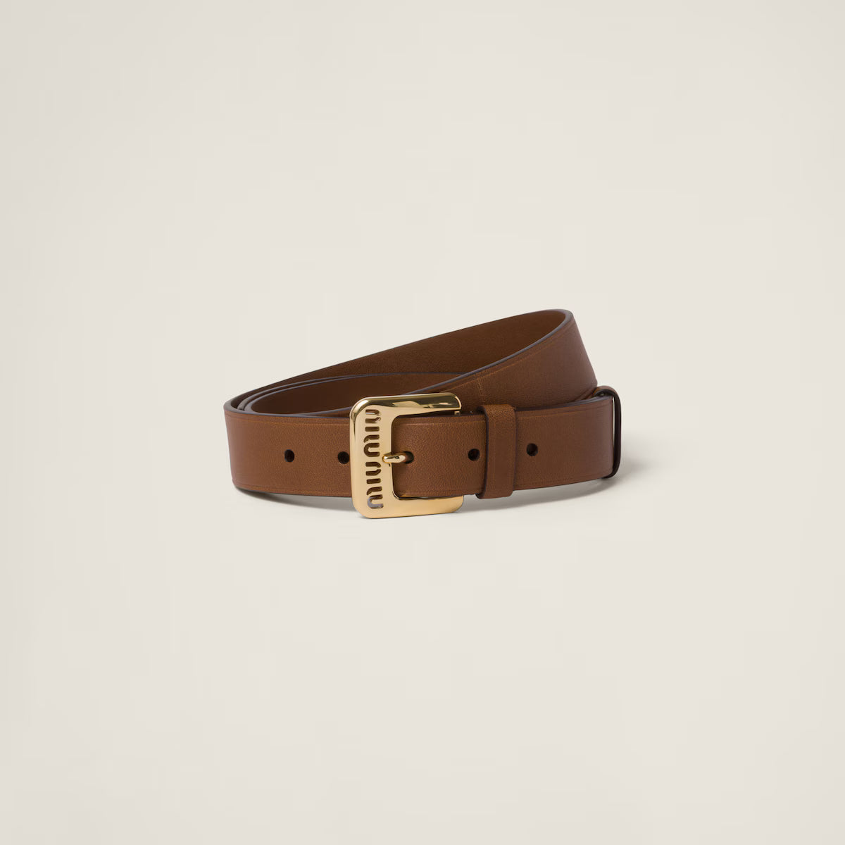 Oak nappa leather belt 3cm