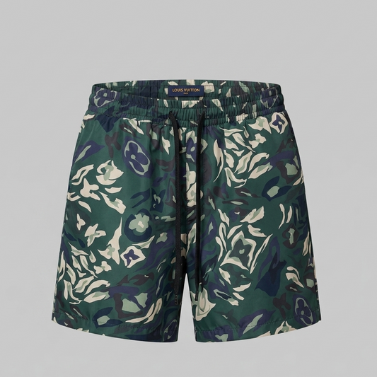 Costume da Bagno Camouflage Monogram Verde Scuro
