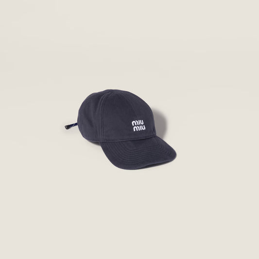 Baseballmütze aus dunkelblauem Denim