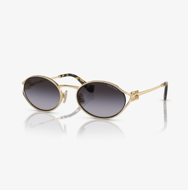 Gold frame sunglasses Gray lenses
