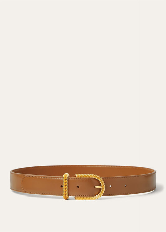 Damen-Gürtel Inlay Vikunja/Sun Gold
