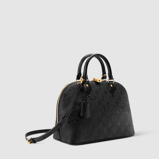 Alma PM Monogram Empreinte Leder Nero