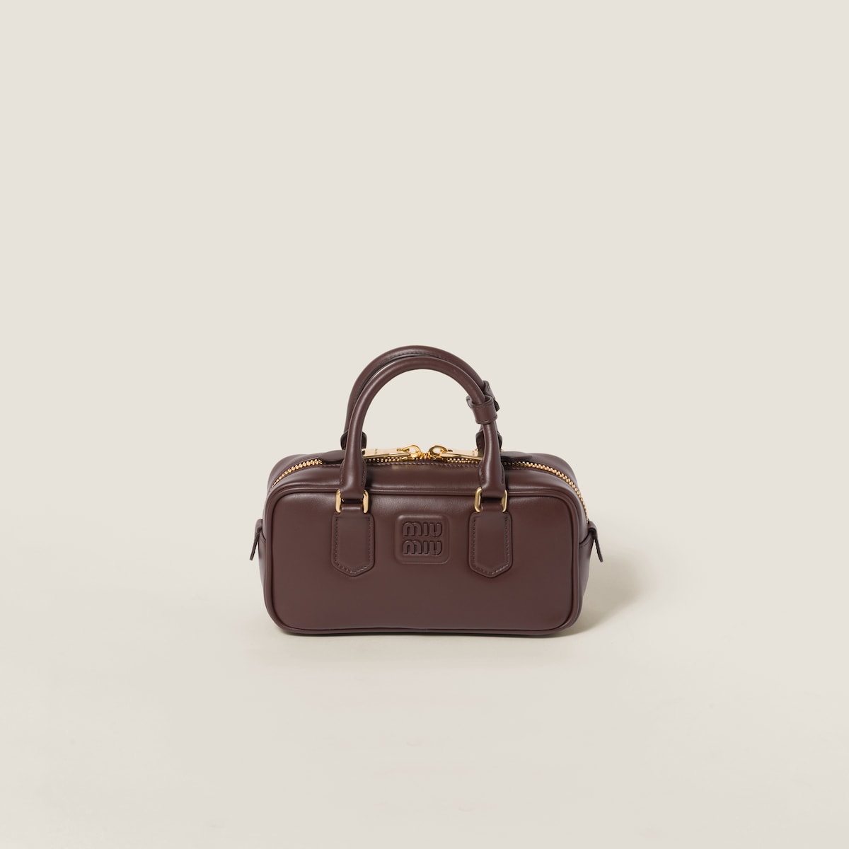 Arcadie regular dark brown leather bag
