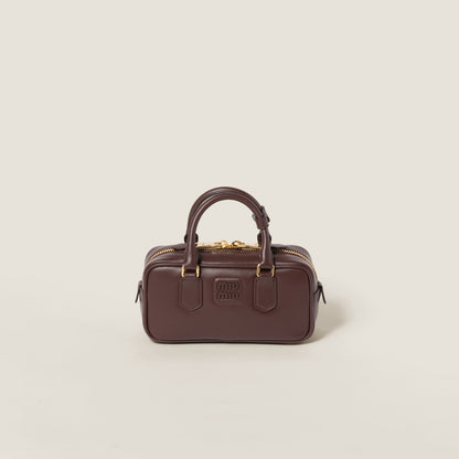Arcadie regular dark brown leather bag