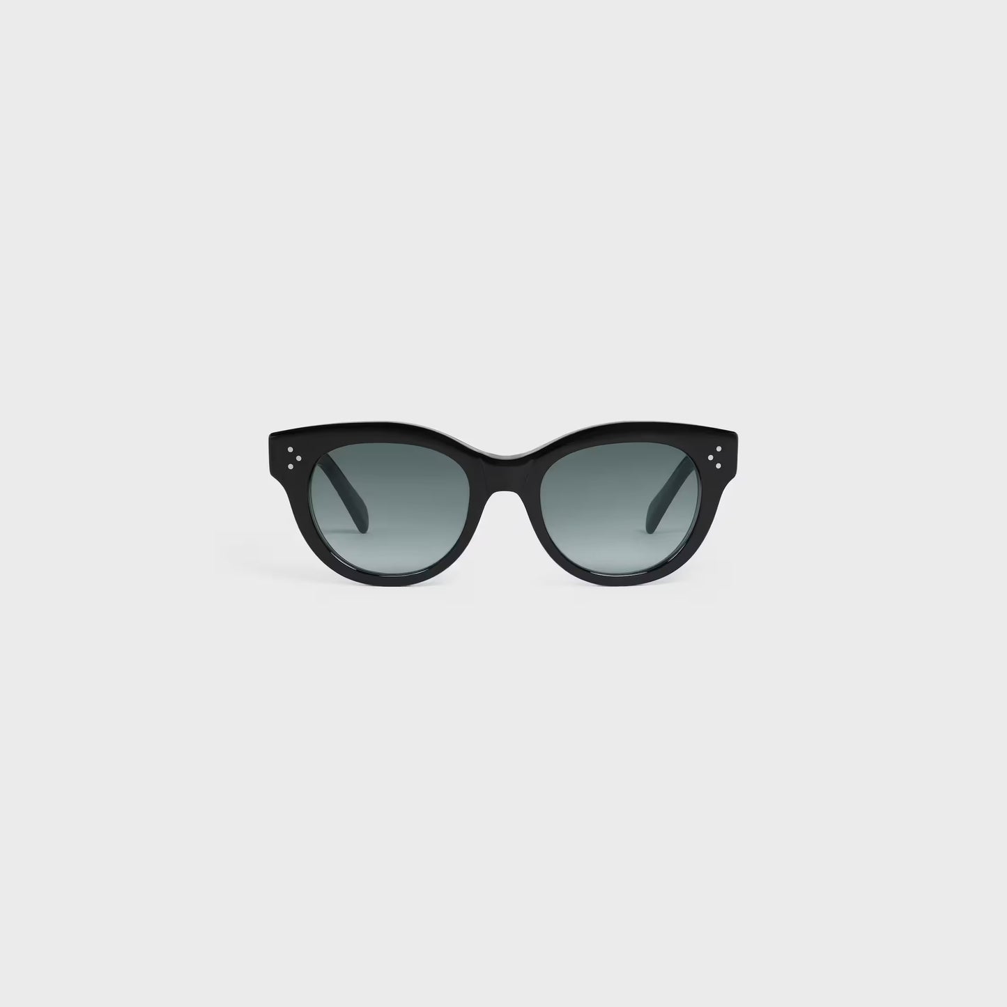 Occhiali da sole rotondi S332 in acetato nero donna