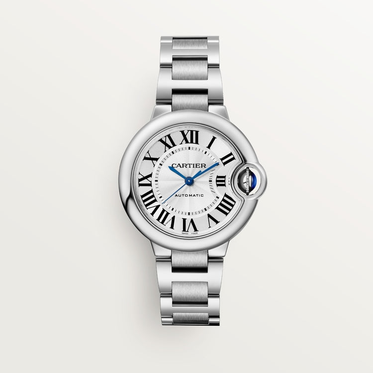 Ballon Bleu watch in silver