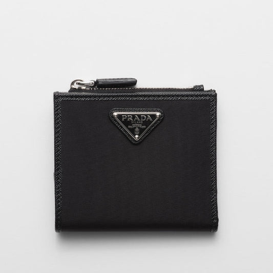 Portafoglio piccolo Re-Nylon nero