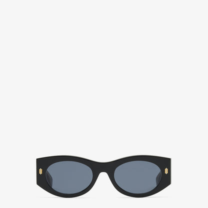 Roma women's black acetate sunglasses