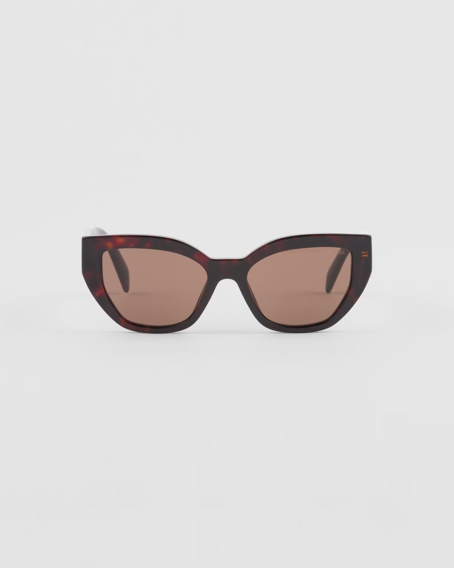 Cat-eye sunglasses with logo Coffee Brown