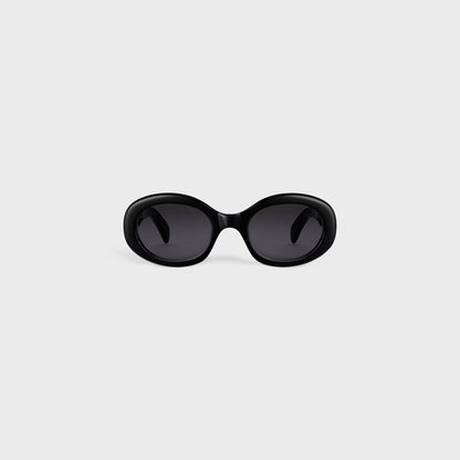 Occhiali da sole Triomphe 01 in acetato nero donna
