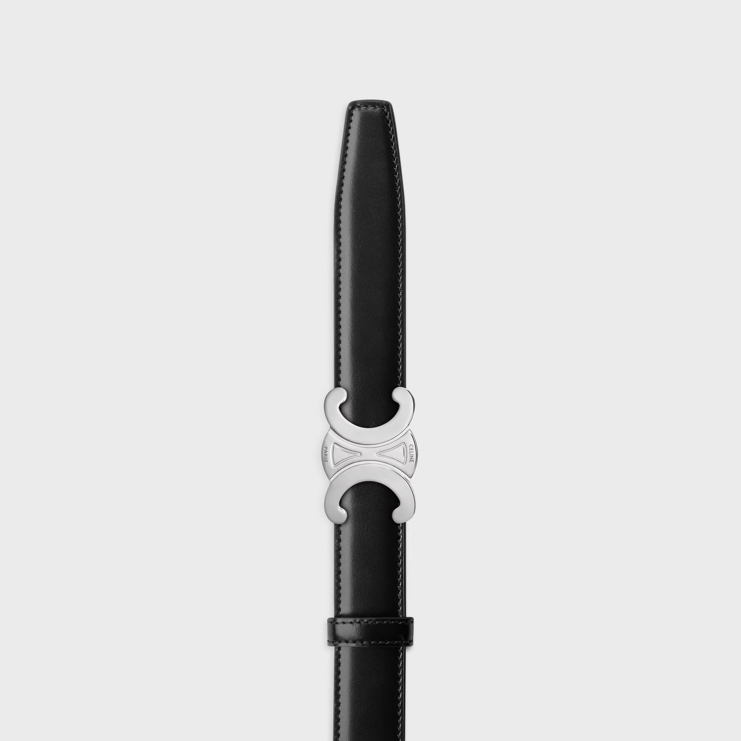 Fibbia Triomphe & tracolla reversibile 25 MM Nero Donna