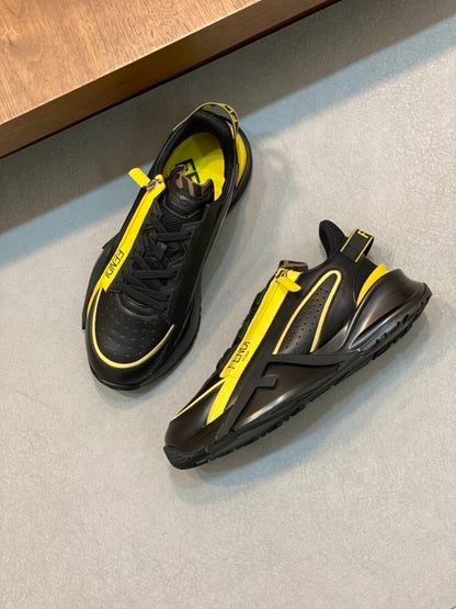 Flow low-top sneakers black/yellow