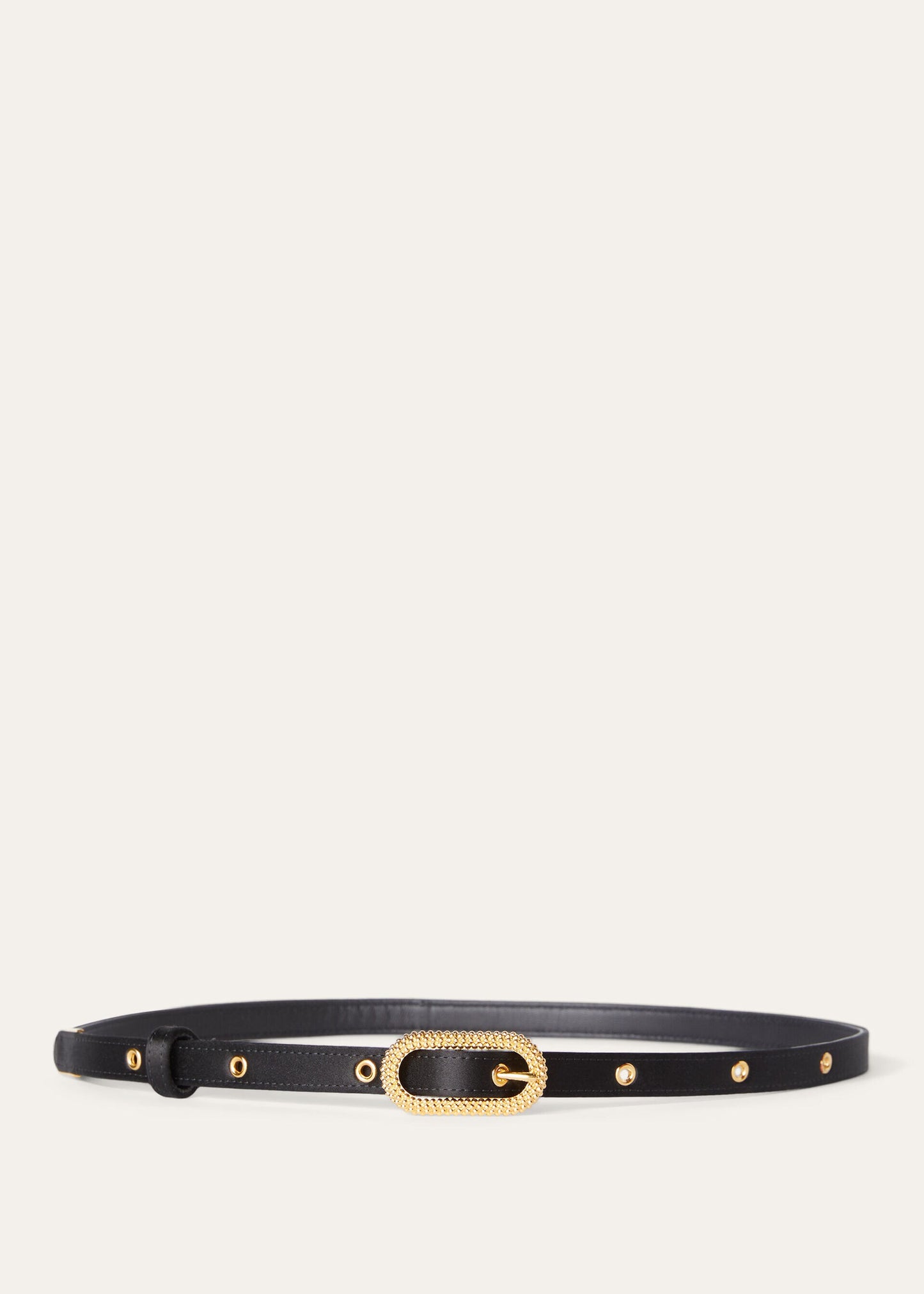 Women's Bubbles Black/Sun Gold Buckle Belt