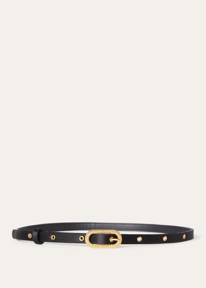 Women's Bubbles Black/Sun Gold Buckle Belt