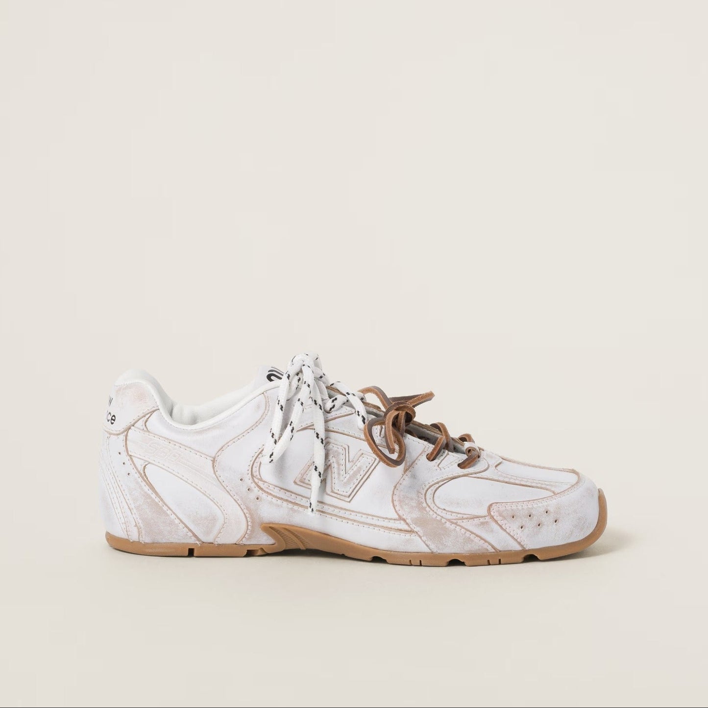 NB X MM 530 SL white leather sneakers