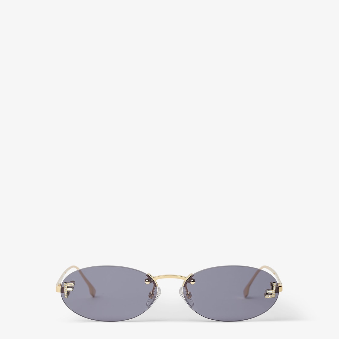 First Crystal Fashion Show women's blue sunglasses