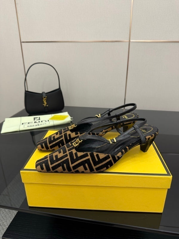 Colibrì Lite FF jacquard slingback pumps