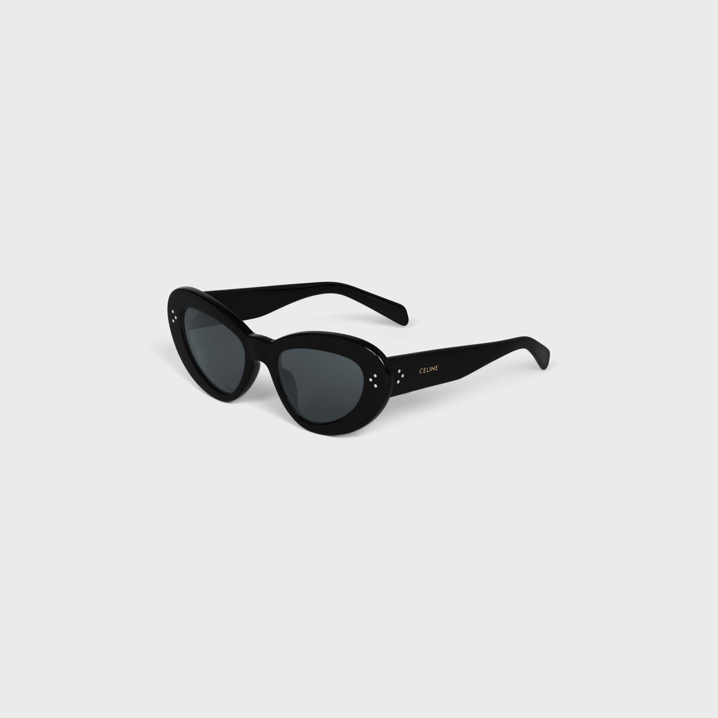 Occhiali da sole a farfalla S320 in acetato nero donna
