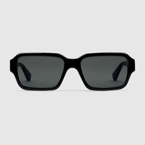 Men's Cruise 2025 rectangular black sunglasses