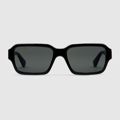Men's Cruise 2025 rectangular black sunglasses