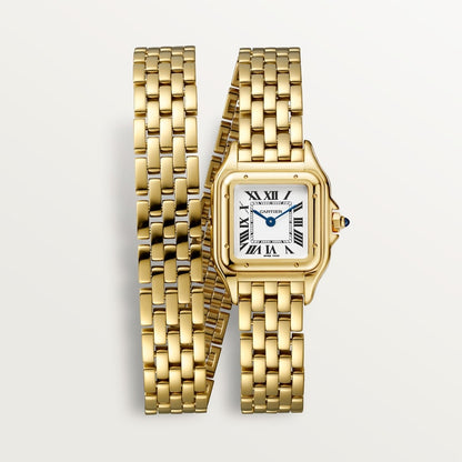 Small model Panthère watch in gold