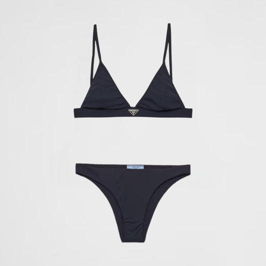 Bikini set a costine nero