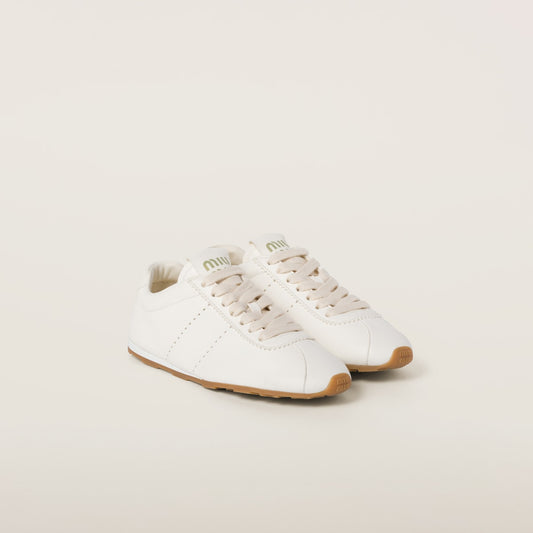 Sneakers Plume in nappa avorio