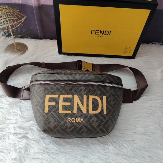 Zucca FF marsupio marrone jacquard