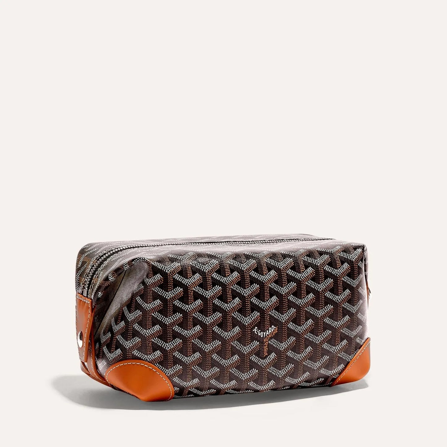 Bowling 25 Toiletry Bag Black & Tan