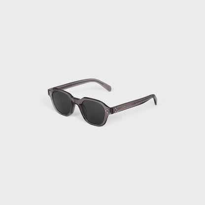 Occhiali da sole Black Frame 60 in acetato grigio transparente