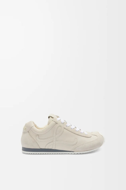 Sneaker Ballet Runner 2.0 in morbida pelle bianco
