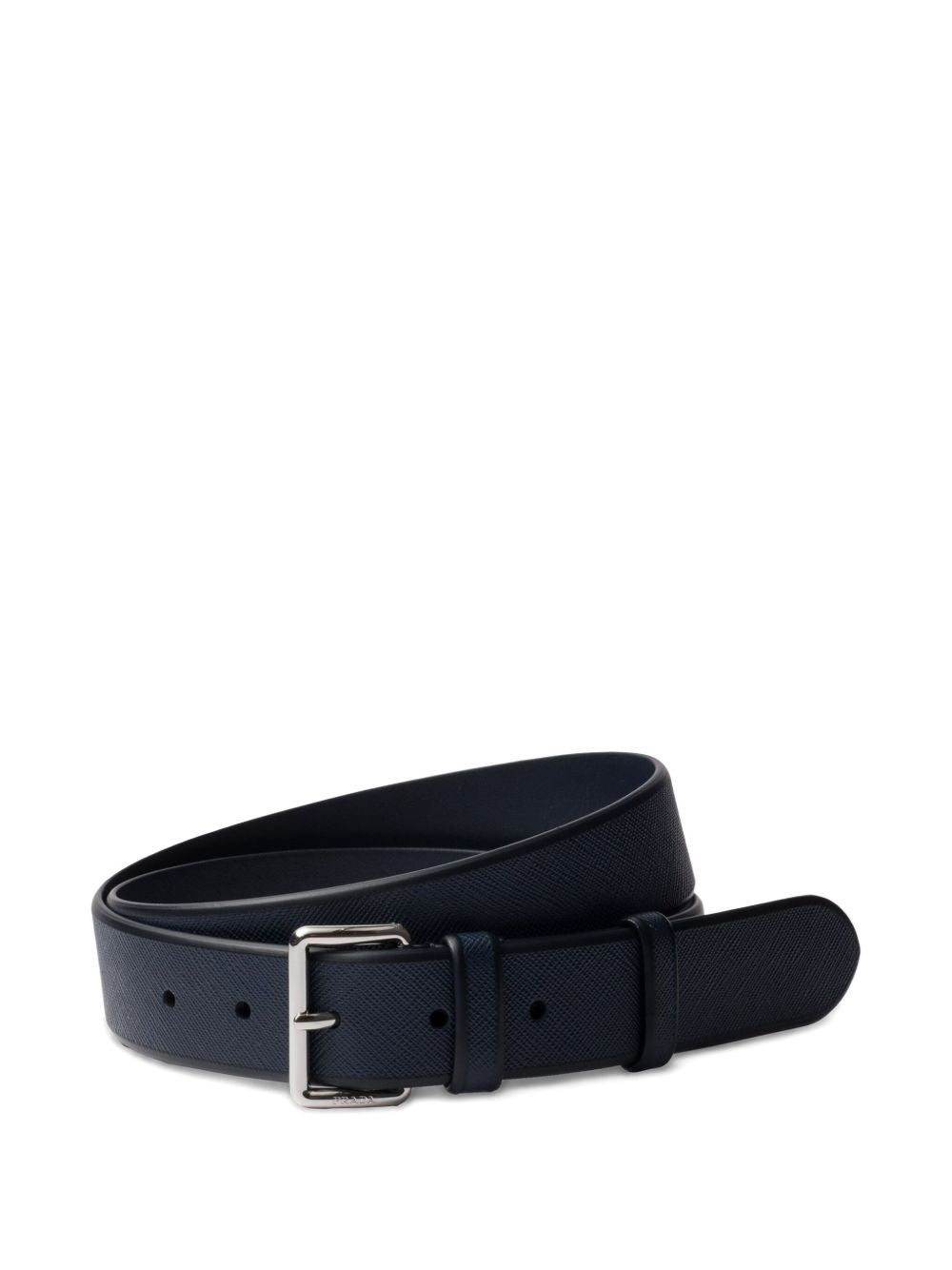 Cintura in pelle testurizzata nero