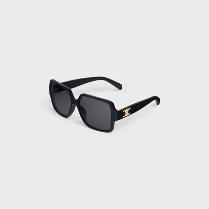 Occhiali da sole Triomphe 16 in acetato nero donna