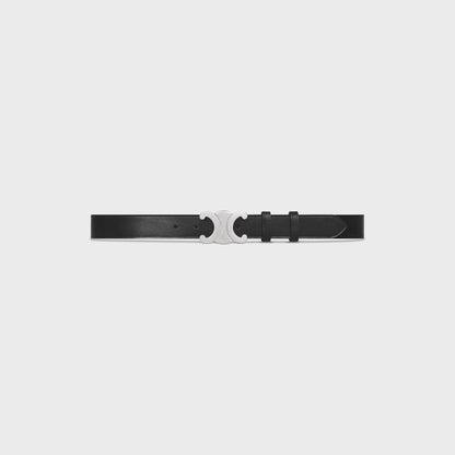 Cintura Triomphe 30 mm in pelle di vitello vintage nero uomo
