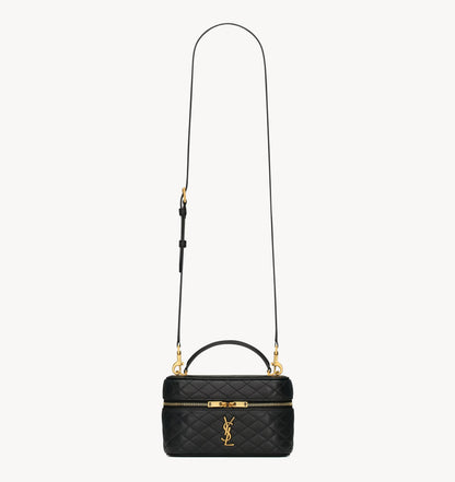 GABY VANITY Medium Black Leather Bag