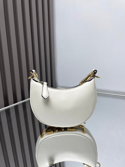 Borsa mini hobo FF bianca
