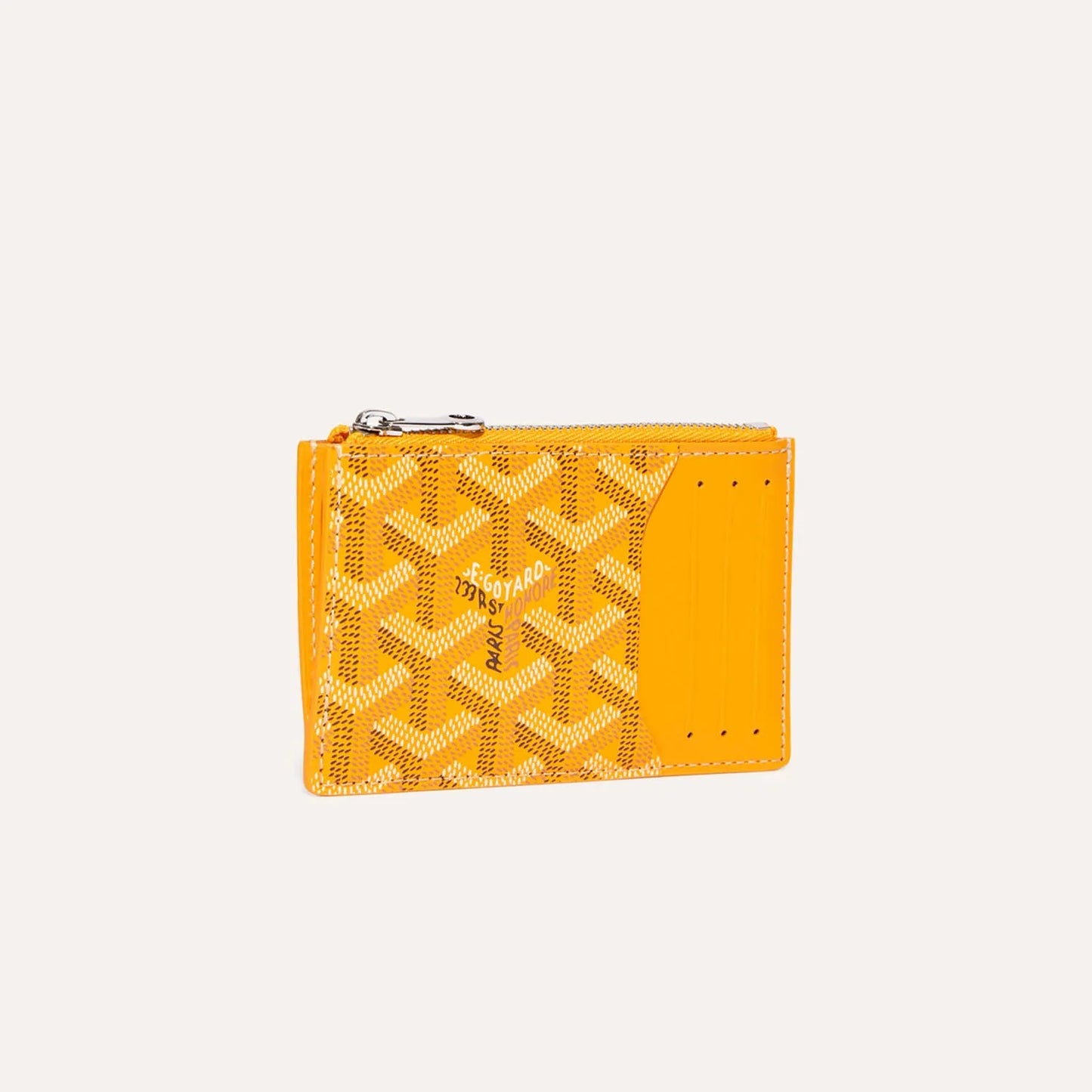 Bourbon zipped card holder Yellow