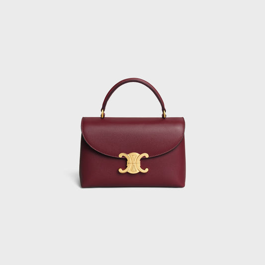 BORSA TEEN NINO IN MORBIDA PELLE DI VITELLO GRANATA BORDEAUX