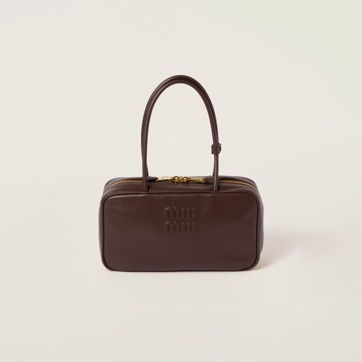 Beau medium brown leather bag