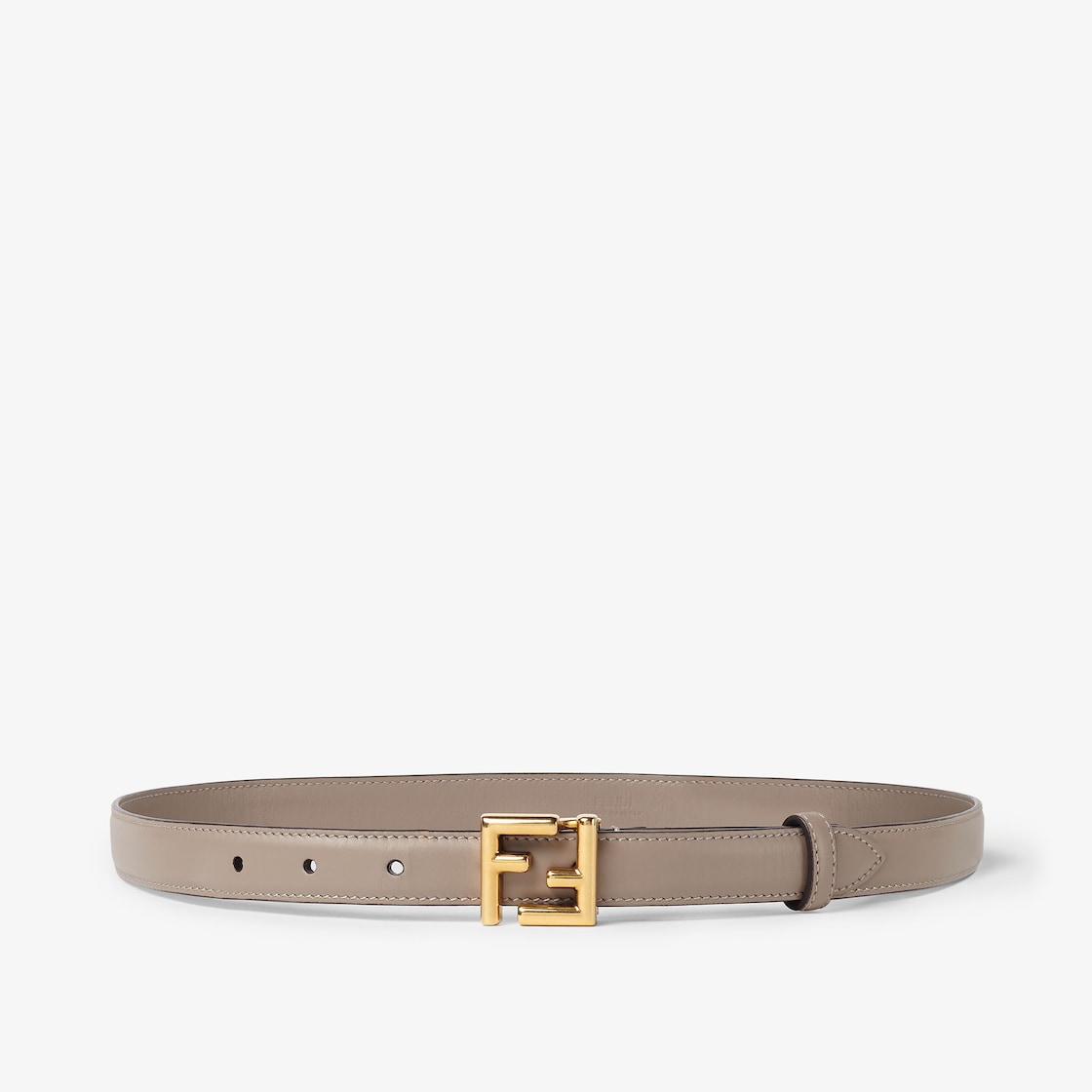Women's beige leather belt