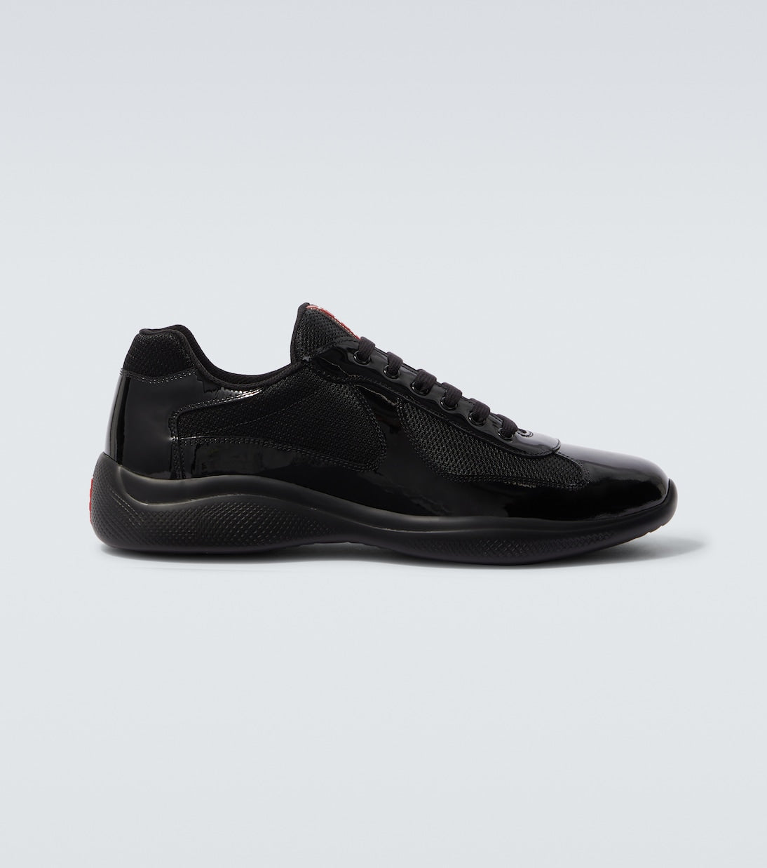 Prada Vernice Bike America Cup Sneakers Nero