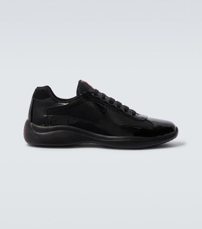 Prada Vernice Bike America Cup Sneakers Nero