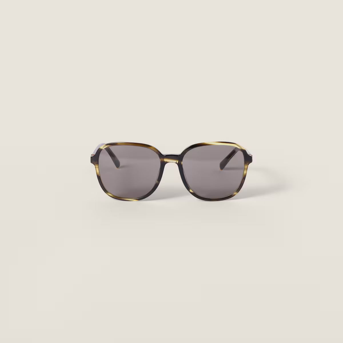 Miu Regard sunglasses in striped London with grey lenses
