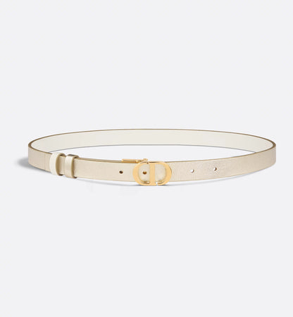 Women's Reversible 30 Montaigne Belt in Gold and Milk Smooth Calfskin 20 mm