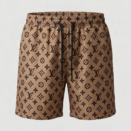 Costume da Bagno Canvas Monogram Beige Scuro