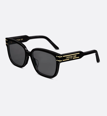 Women's Signature S7F Black Square Sunglasses