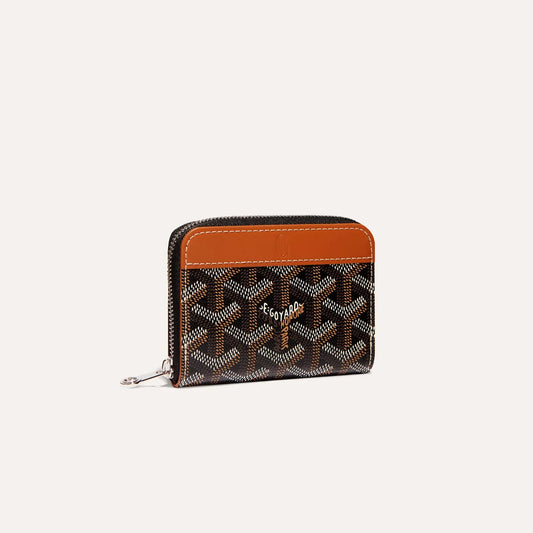 Matignon Mini Wallet Black & Tan