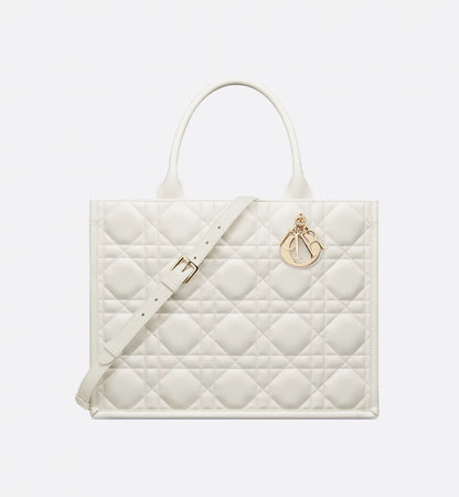 Borsa grande Dior Book Tote Bianca