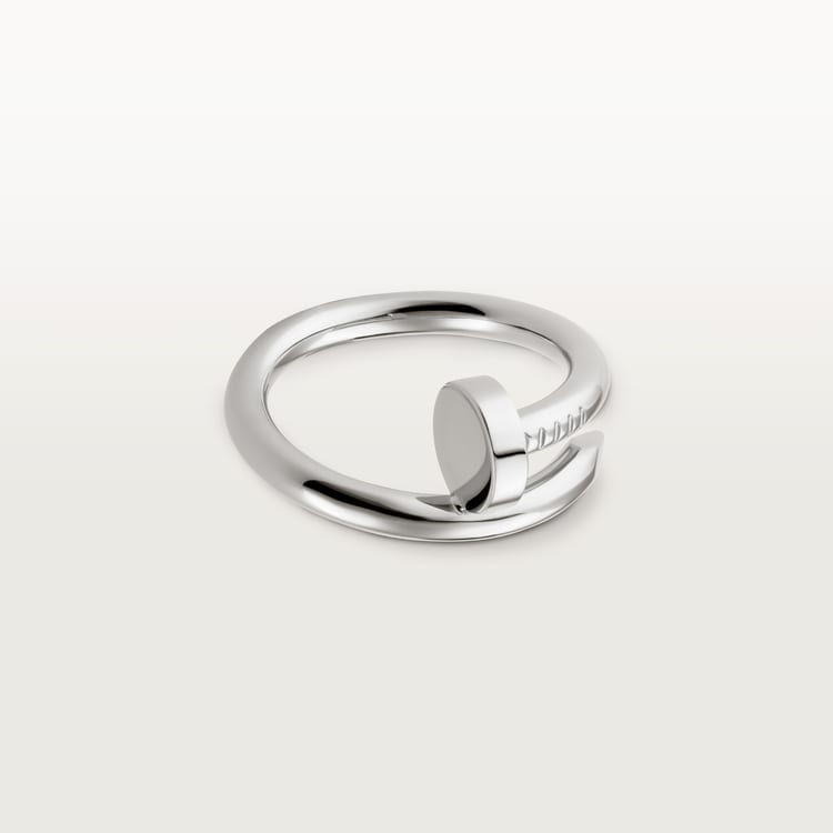 Juste un Clou ring, classic model, in white gold
